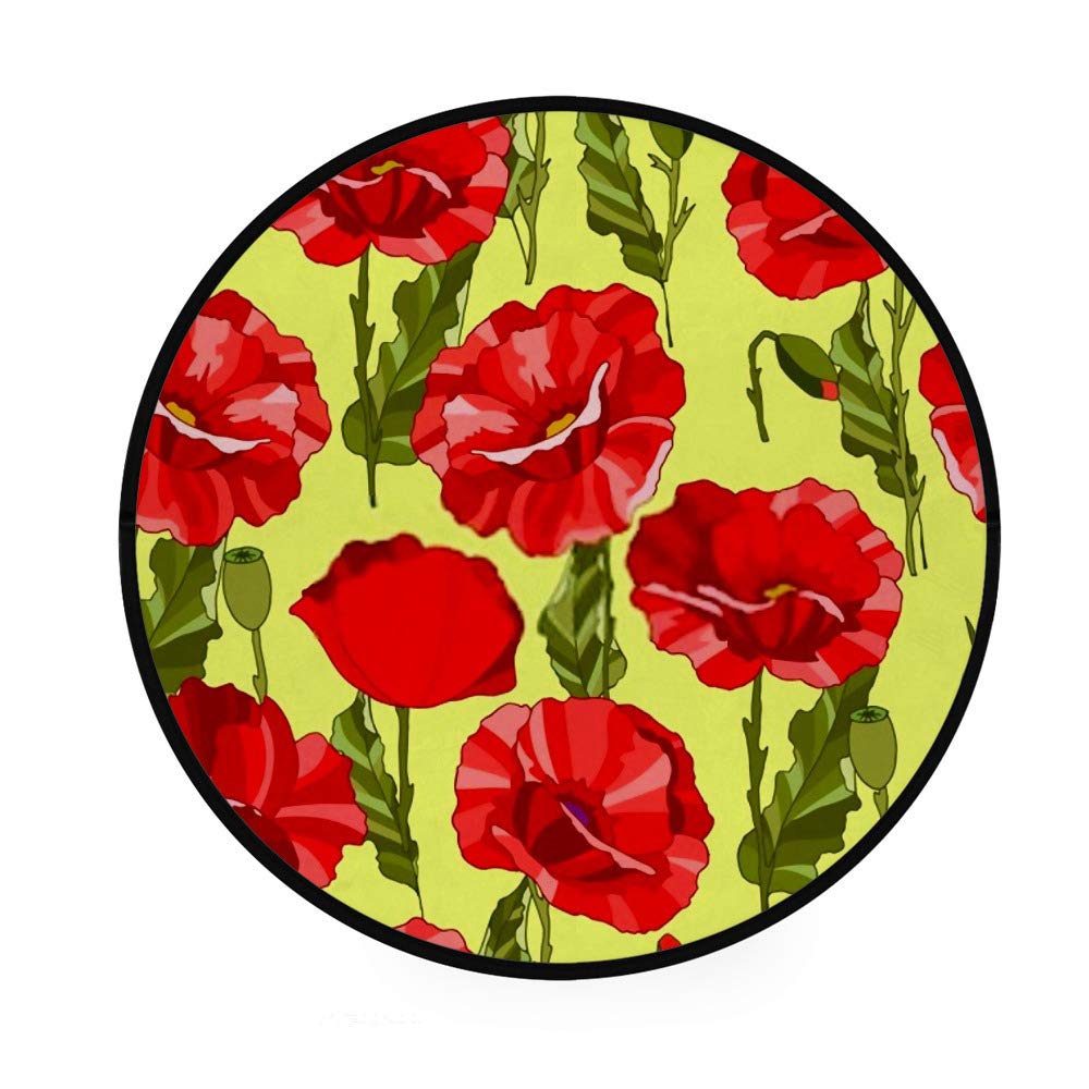 Tapis de cuisine absorbant et paillasson rond antidérapant pour animaux
