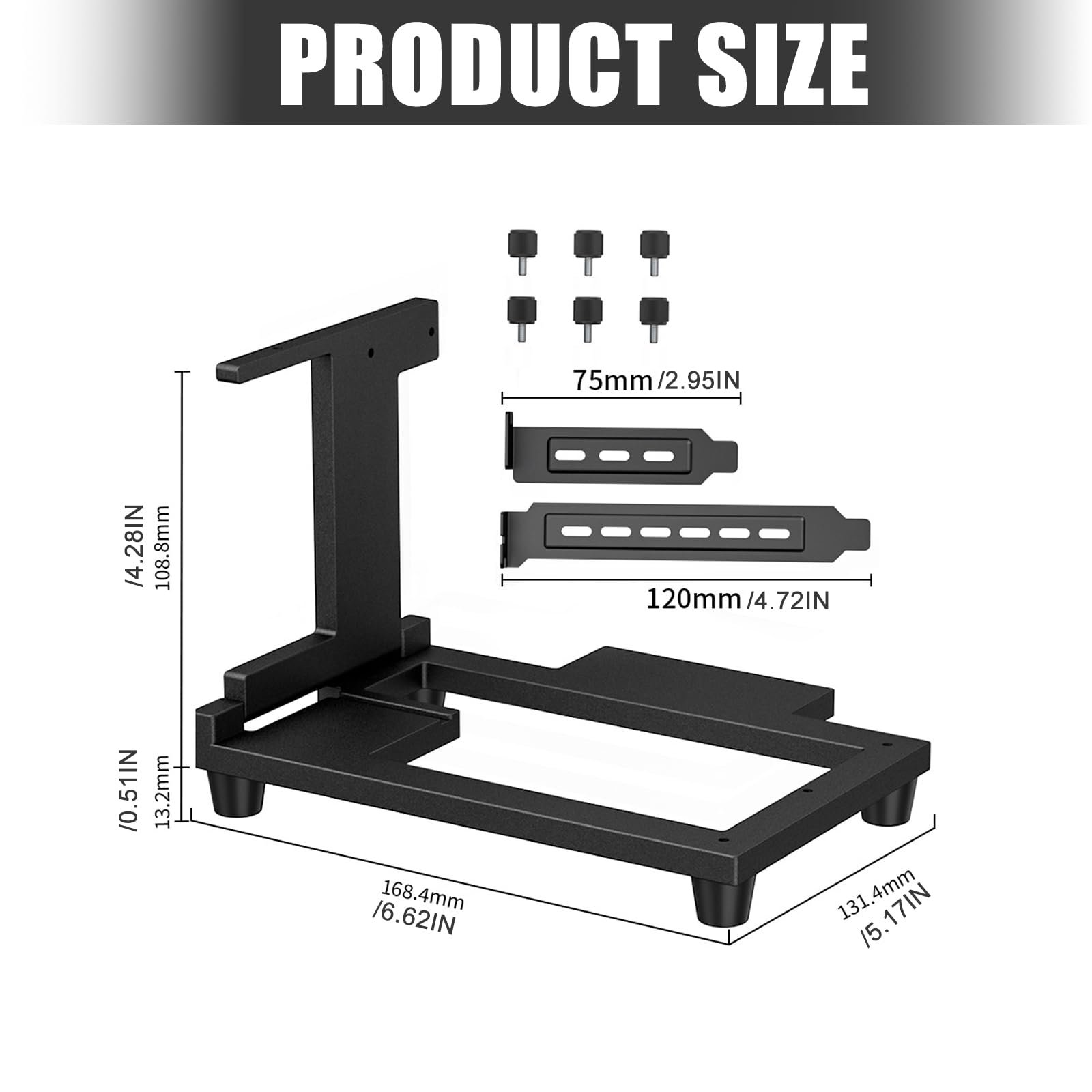 Computer Build - Soporte vertical para tarjetas gráficas (con cable
