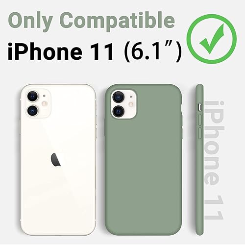 Miniatura 2 de AOTESIER Funda delgada para iPhone 11 mejorada, funda de silicona prémium para iPhone 11 con cubierta de protección de cuerpo completo a prueba de