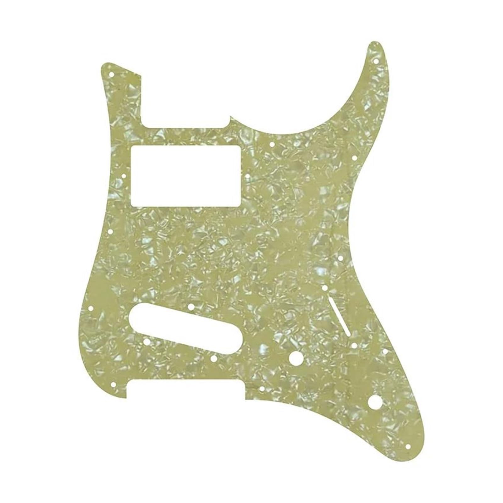 maskownica do gitary Części niestandardowe do gitary Pickguard z przetwornikiem mostkowym i humbuckerem na gryfie, 4-warstwowa kremowa perła