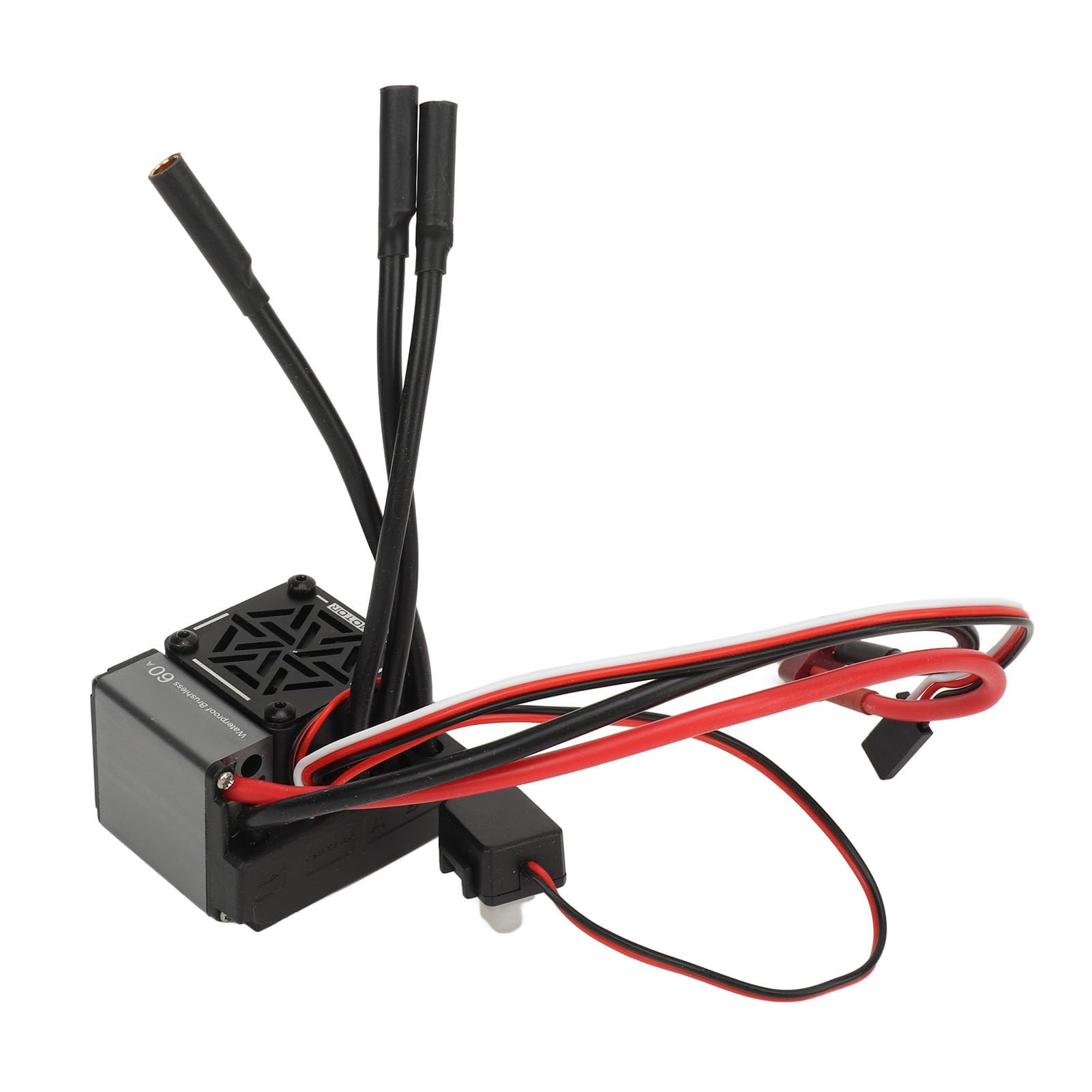 do samochodu RC 1/10, bezszczotkowy elektroniczny regulator prędkości 60A wodoodporny, do baterii Lipo 2S-3S, kompatybilny z silnikiem 3650 3660 3670, wiele zabezpieczeń,