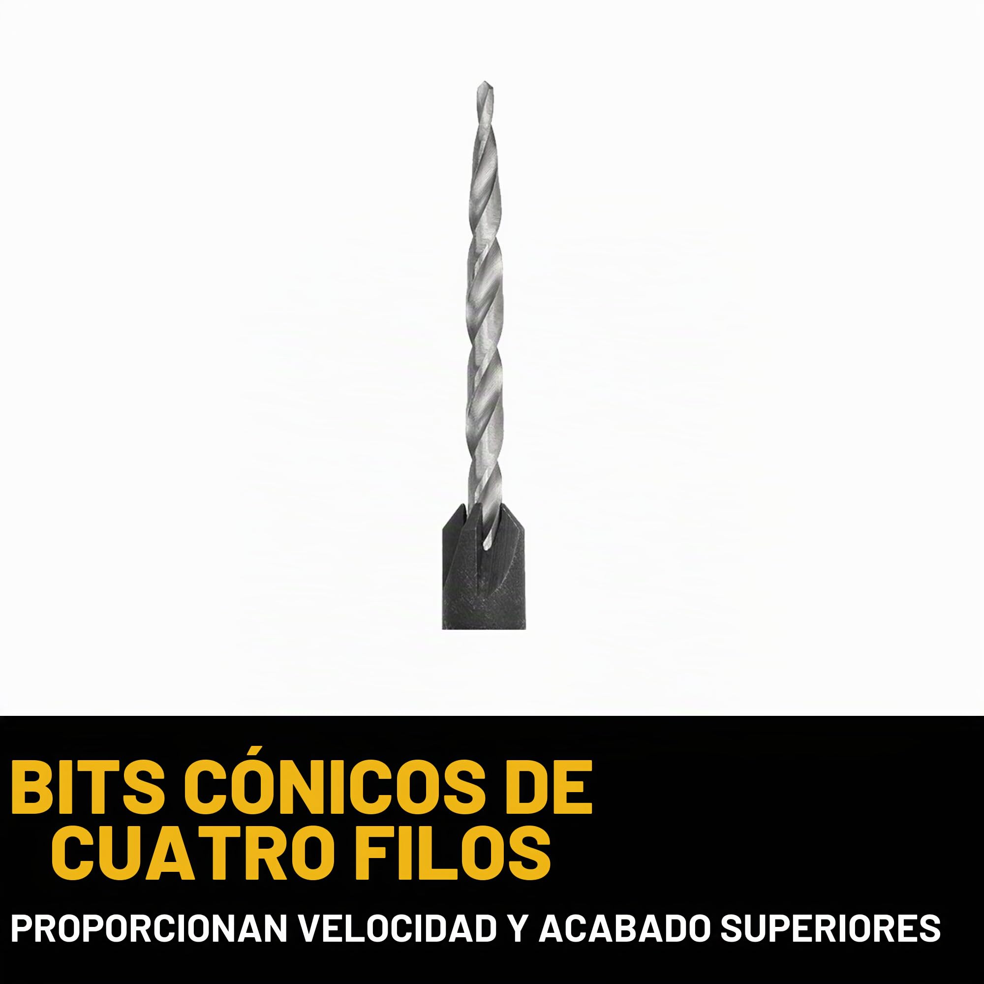 DEWALT Juego de brocas avellanadas #6, #8, #10, 3 piezas (DW2535)