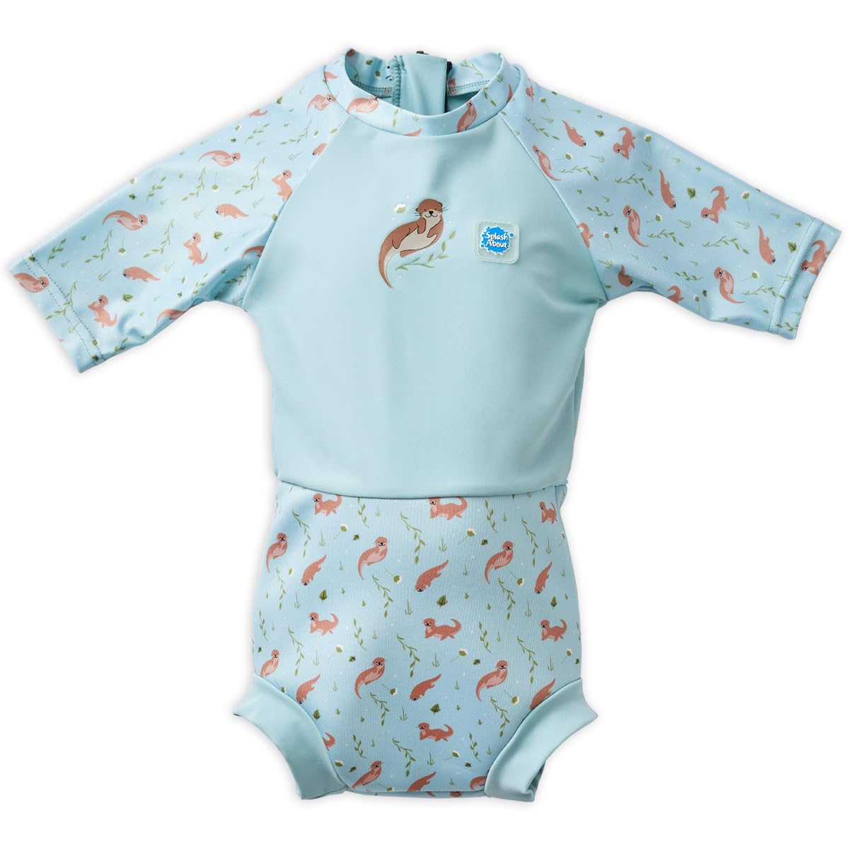 Splash About Happy Nappy Sunsuit, Playful Otters, 3-8 Months