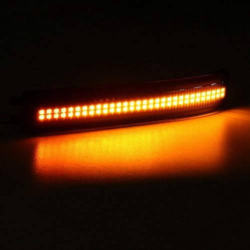 Miniatura 5 de 2 luces LED secuenciales de señalización de giro para espejo lateral, lente ahumada, compatible con Ford F-150 F150 Raptor 2009-2014