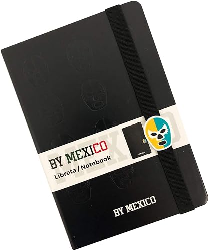 Miniatura 7 de By Mexico Lucha Libre - Cuaderno de tapa dura, 5.5 x 8 pulgadas, grabado de luchador diario