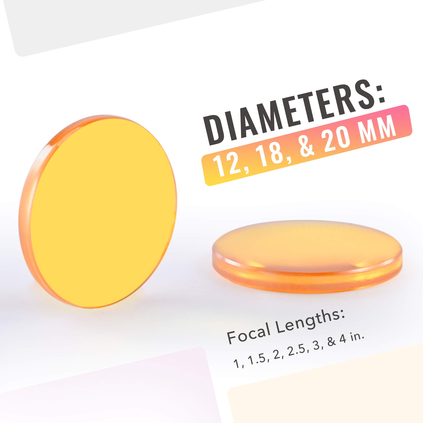 ビークレンズ Amazon.com: OMTech 20mm ZnSe Focus Lens, CVD ZnSe CO2 Laser