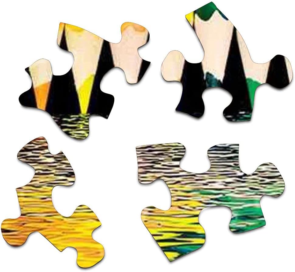 Springbok Pencil Pushers 500 piece Jigsaw Puzzle for Adults and Kids features a rainbow of colored pencils - Made in the USA with interlocking pieces that snap perfectly in place.