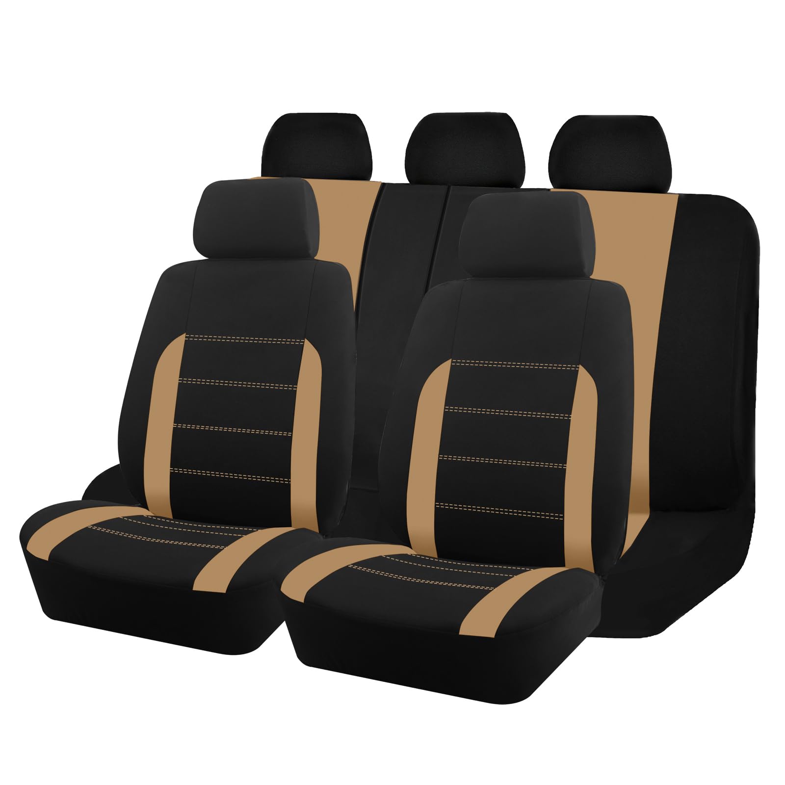 Coprisedili per auto per VW Tiguan Limited 2015-2019, Set fodere protezione sedili poliestere, Accessori Auto Interno Lavabile（5 pcs Copri sedili anteriori e posteriori）