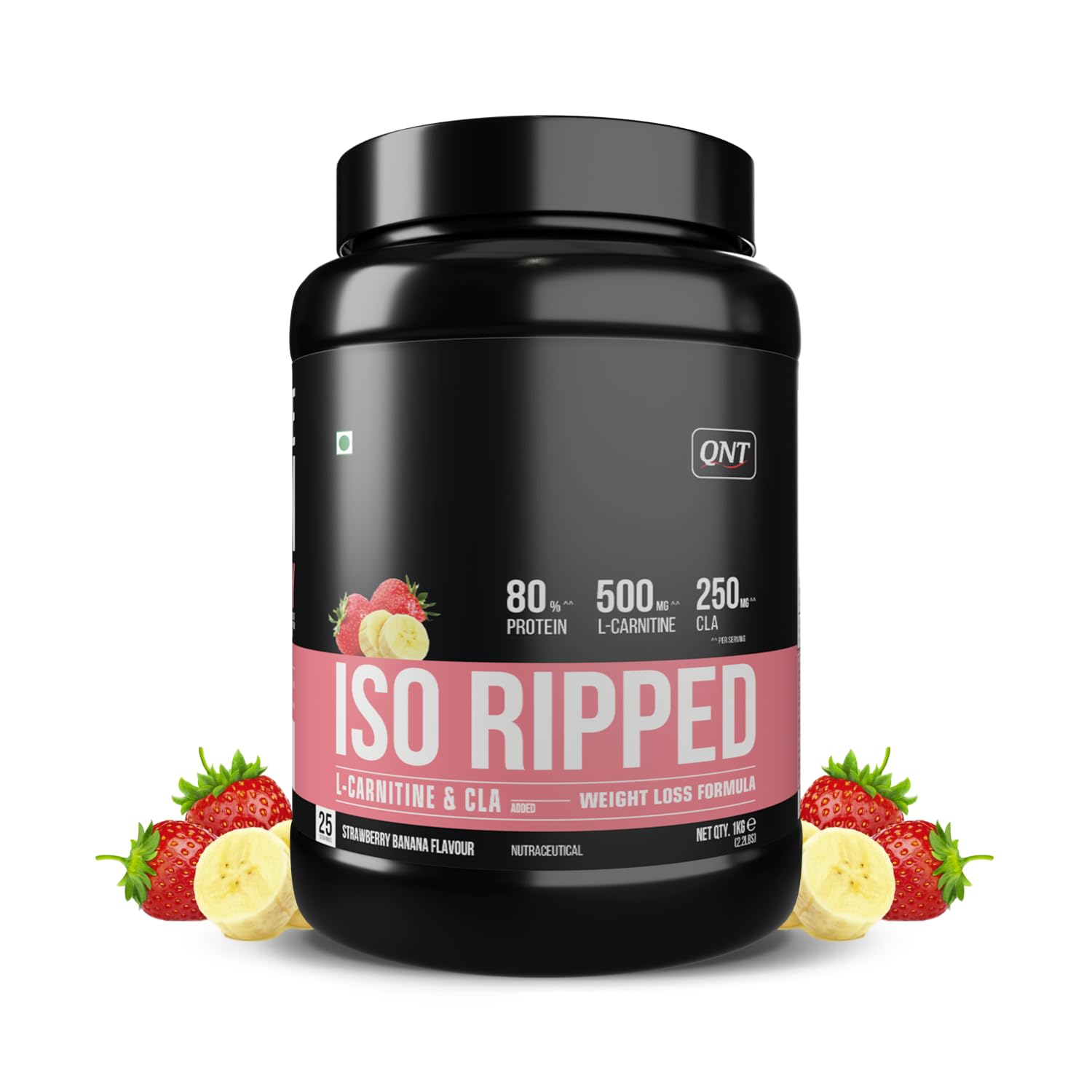 QNT ISO Ripped Whey Protein Isolate Powder | Choco Brownie, Single Serving | With L-Carnitine & CLA | 32g Pure Whey Isolate per Serving | Supports Lean Muscle Growth & Weight Loss — Amazon image 11