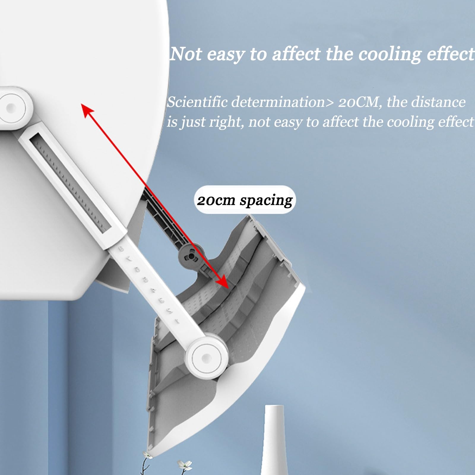 Vnook Deflettore Freddo/Caldo, Deflettore Aria condizionata Regolabile, | Deflettori di ventilazione, Deflettore d'aria telescopico, Deflettore d'aria condizionata, for ufficio domestico Anti diretto