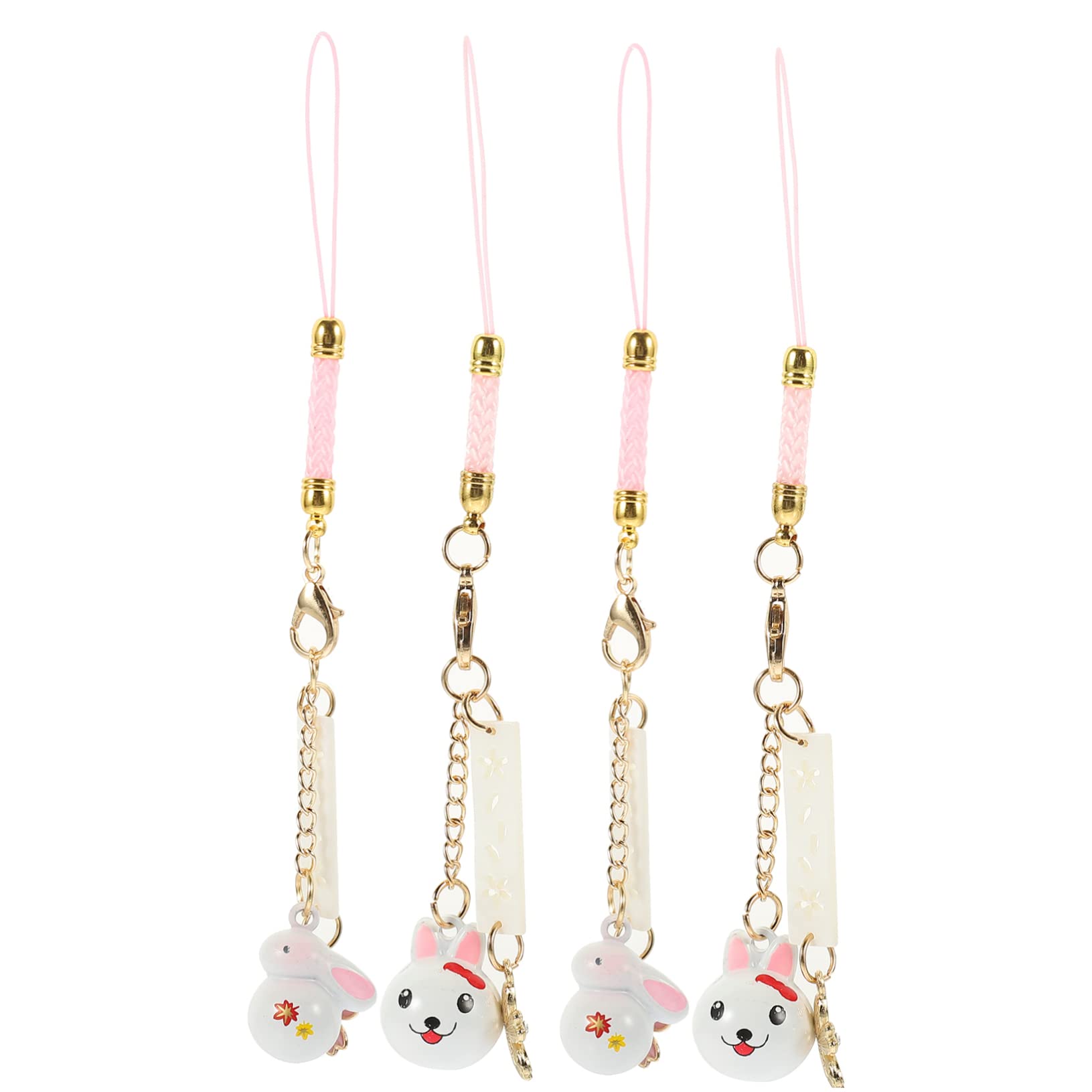 UKCOCO 20piezas Colgantes De Teléfono Con Diseño De Conejito Japonés De Accesorios Decorativos Para Colgar El Cuello Para Móviles y Llaveros