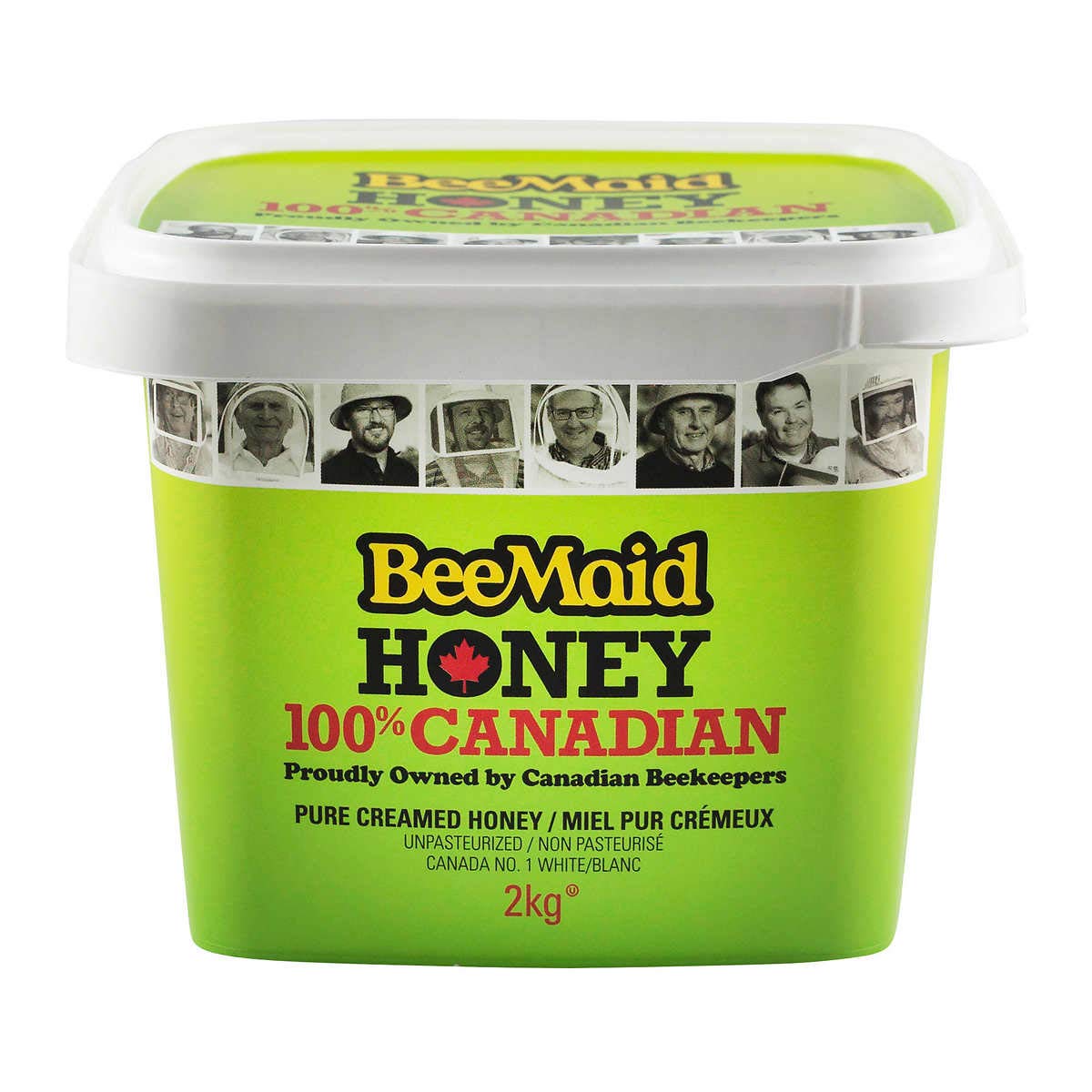 BeeMaidPure Creamed Honey, 2 Kg (Made in Canada)