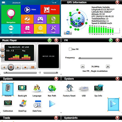 Auto GPS Navigazione - junsun 7 inch schermo