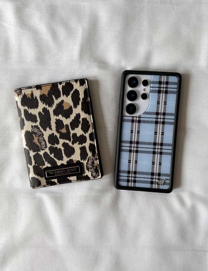 Image of Wildflower Cases - Compatible with iPhone 16 | Protective Black Bumper, 6.5ft Drop Test Certified, Women Owned Small Business | Plaid Blue