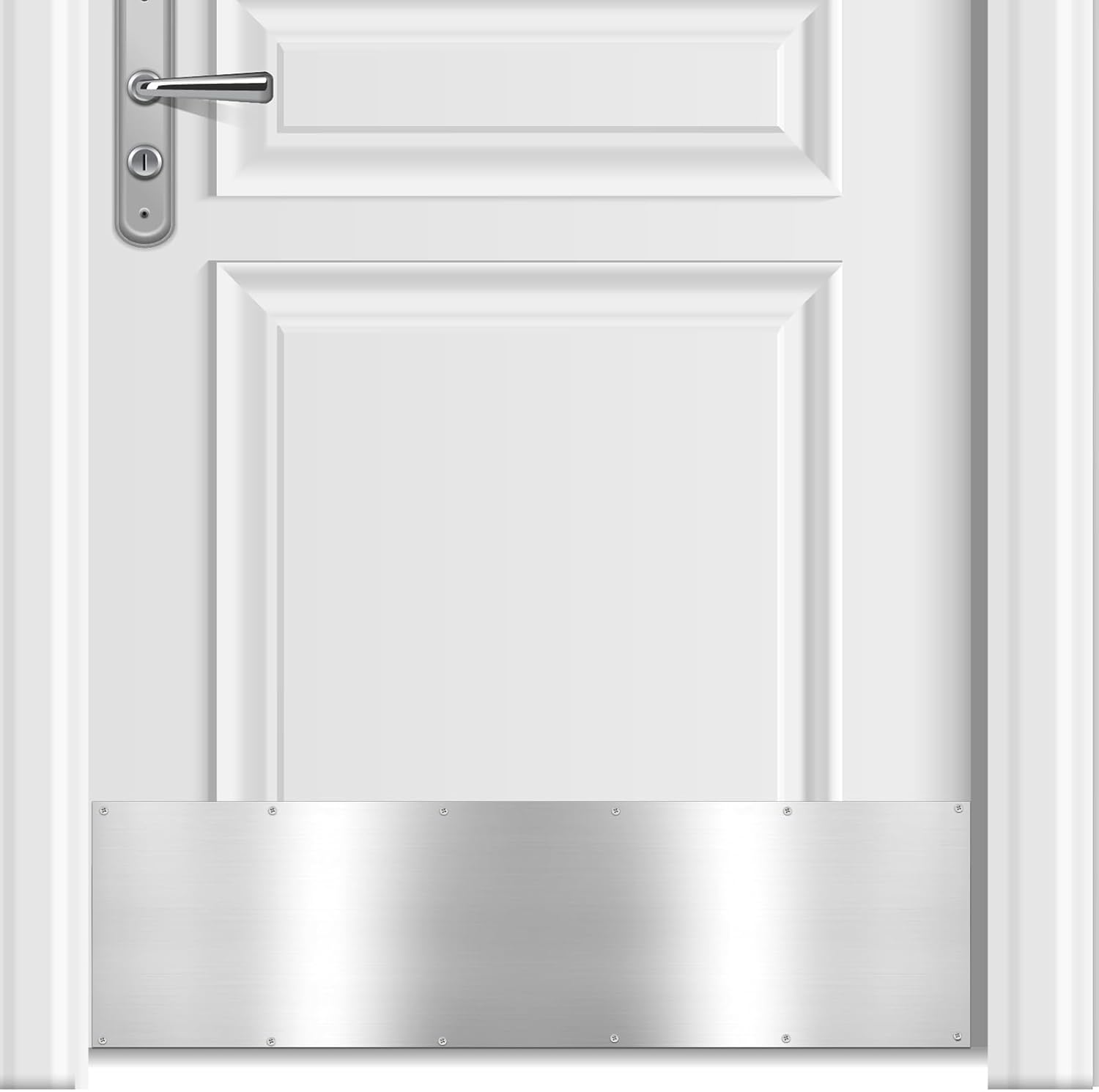 Deck The Door – Plaque De Porte – Accent élégant Et Protection Durable – Aluminium Anodisé – Comprend Un Autocollant Facile – 20,3 X 86,4 Cm, Bronze Huilé