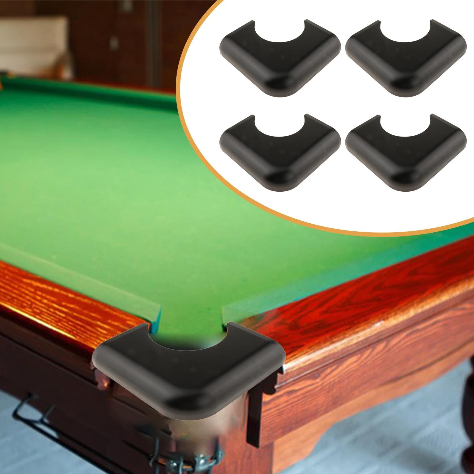 4 Pezzi Tavolo da Biliardo in Lega di Alluminio Protezione per Tavolo da Biliardo Hardware Piastra di Rifinitura di Ricambio Adatto per Stanze Regalo