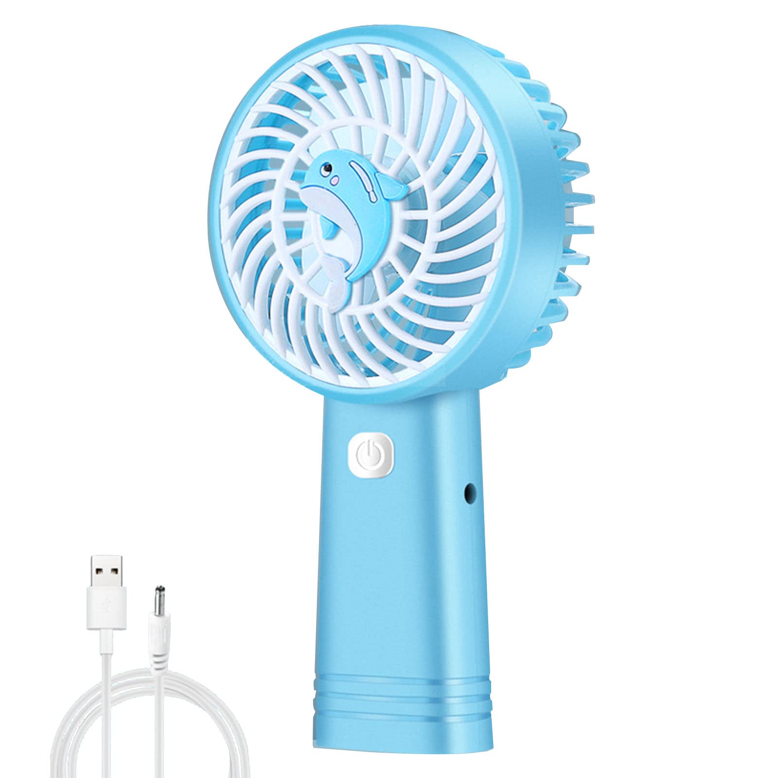 KieTeiiK Lightweight Handheld Cooling Fan Quiet Small Desk Fan Portable USB Rechargeable Small Pocket for Women Men Portable Handheld Pocket Hand Festival Desktop