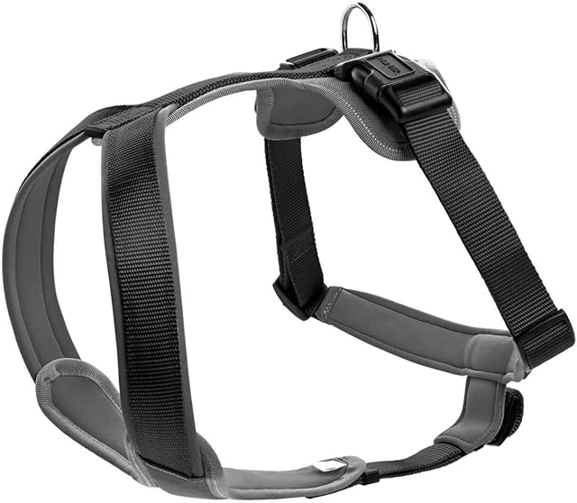 Hunter neoprenowa uprząż dla psa, X-mały, czarny/szary