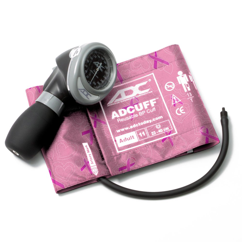 ADC 703-11ABCA Diagnostix Palm Aneroid Sphyg, Breast Cancer, Adult