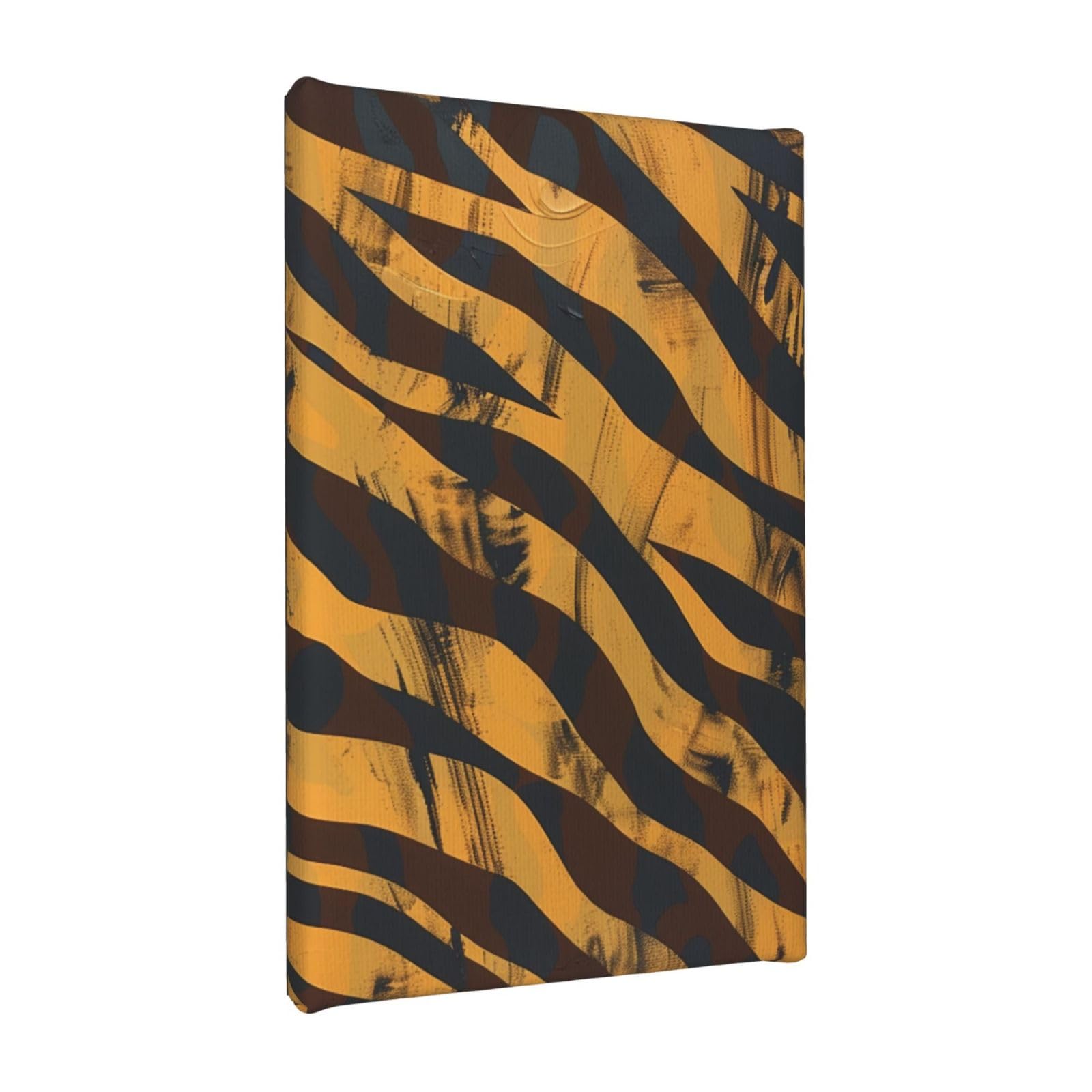 Ykljg Tiger Stripe Printed Wall Art Canvas Painting 20X30 Cm Wooden Framed Picture Painting Artwork Prints For Bedroom Kitchen Home Office Decor