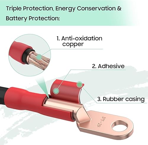 Miniatura 4 de 10L0L Cables de batería para carrito de golf Yamaha G22 de 48 voltios, kit de cableado de cable de batería con calibre 4 5 PC juego de cables de