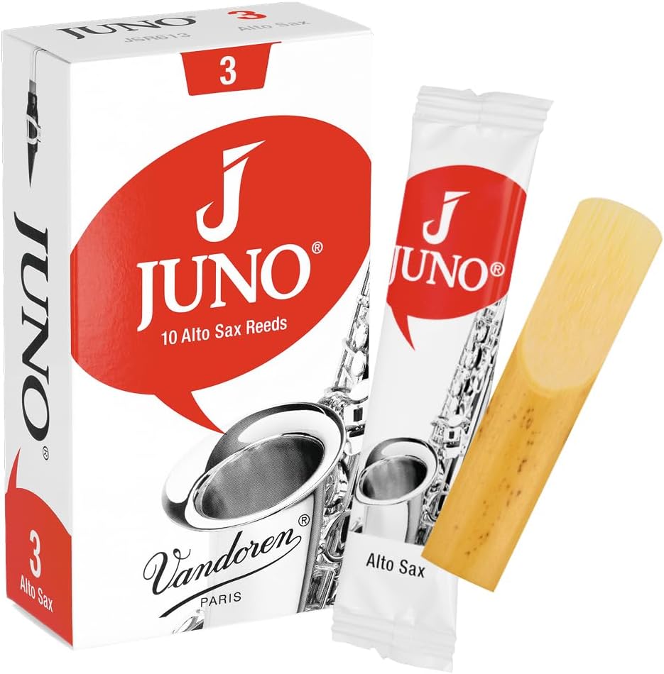 JUNO Alto Saxophone Reeds, Strength 3, Box of 10, JSR613