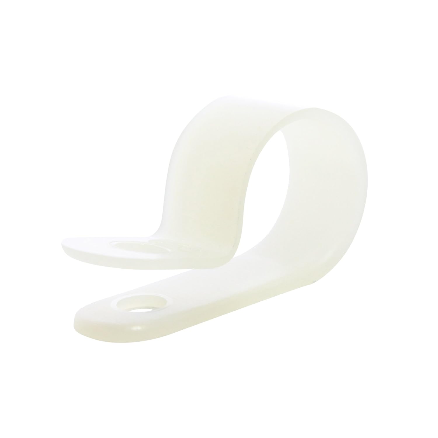 Panduit CCS50-S8-C Fixed Diameter Cable Clamp, #8 Screw, Nylon 6.6, 0.50-Inch Bundle, Natural (100-Pack)