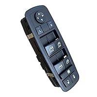 Vista 1 de Interruptor maestro de elevalunas eléctrico compatible con Jeep Grand Cherokee 2011 2012 2013 Dodge Durango 2011-2013 Reemplazar OEM # 68030823AE