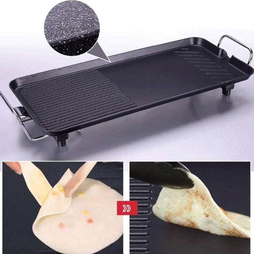 Iron Plate Grill,Table Top Griddle BBQ Nonstick Extra Large Electric for Camping Indoor