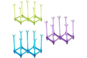 Wall Mount Tumbler Drying Rack Epoxy Coated   - 3 Pack Rack to  Reduce Cabinet Clutter