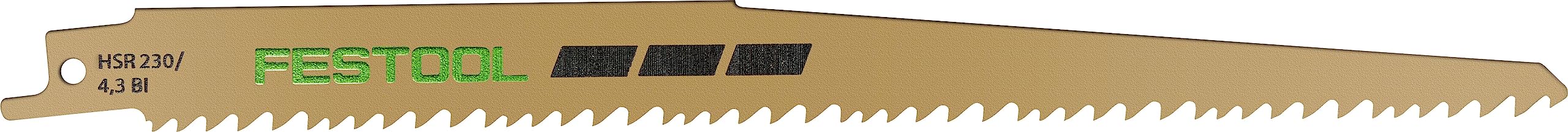 Festool Sabre Saw Blade HSR 230/4,3 BI/5 Wood Universal, Yellow
