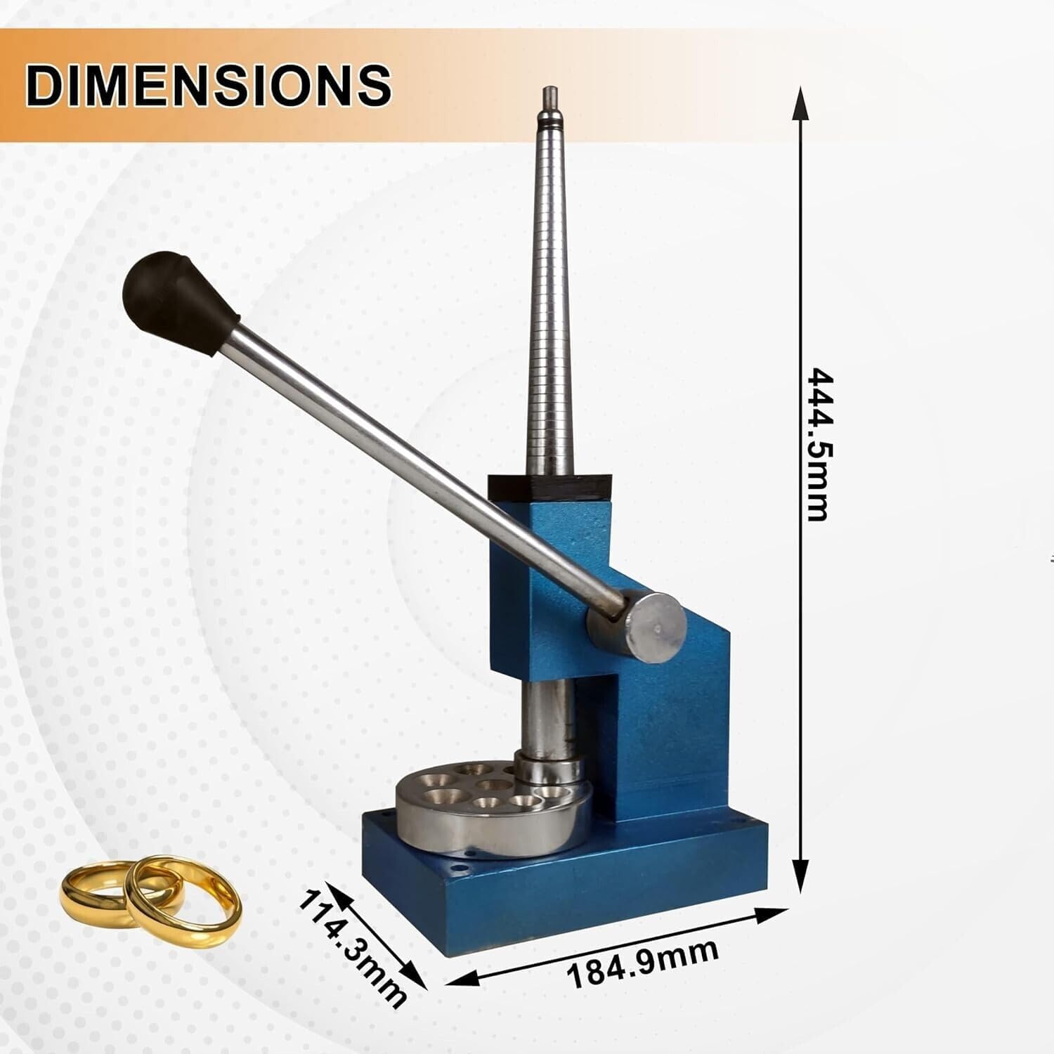 Ring Stretcher and Reducer - 4 Spline Mandrel Ring Stretcher Tool, Ring Size 1-33 Ring Stretcher Ring Expander Tool, High Precision Ring Size Stretcher Jewelry Tool for Jewelry Shops & Personal Use