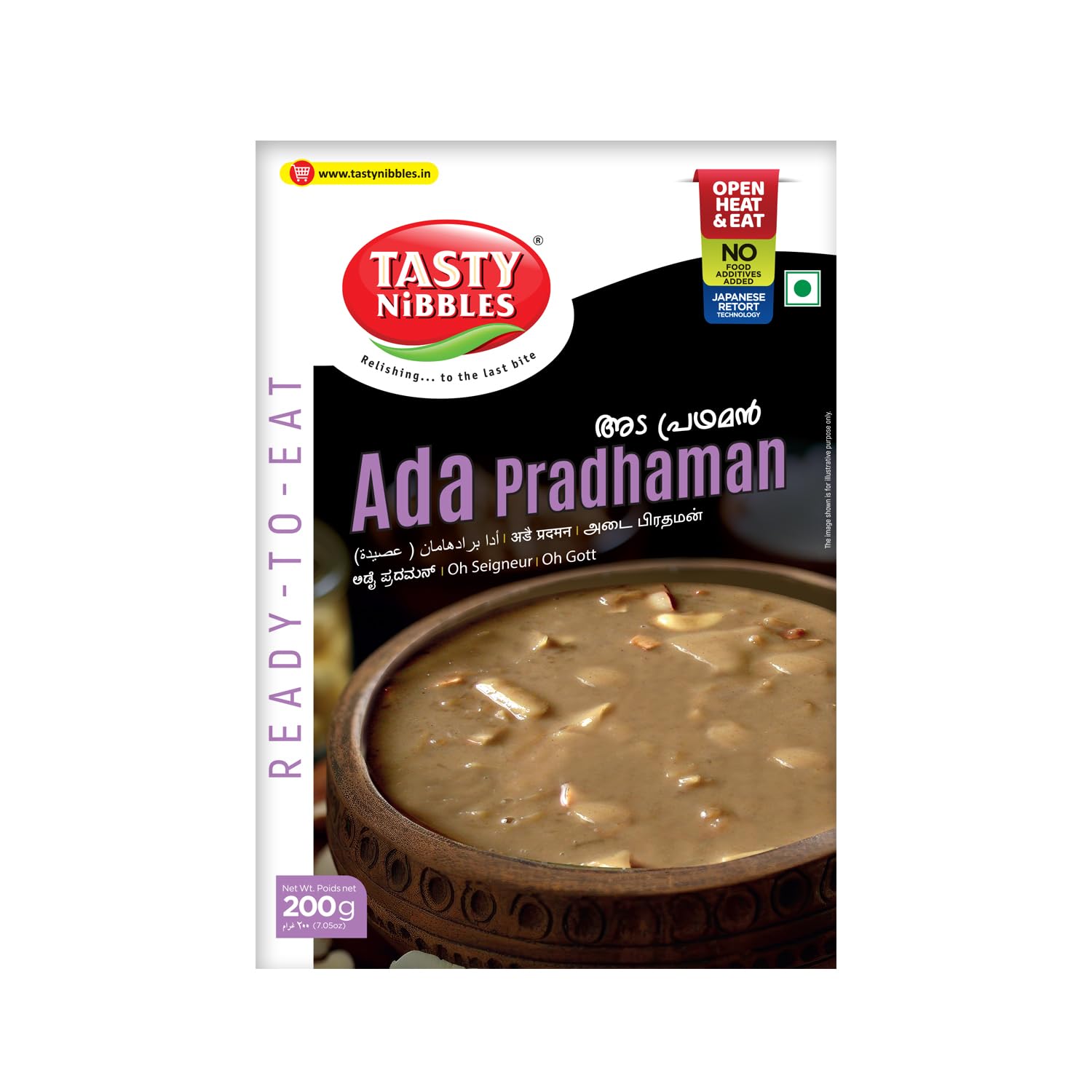 TASTY NIBBLES Ready to Eat Kerala Special ADA PRADHAMAN | Sweet Desserts | Open Heat and Eat | Onam Special | Vegetarian | No Added Preservatives | Japanese Retort Technology 200GM (Pack of 1) (B0D39KS9N5) Amazon Price History, Amazon Price Tracker