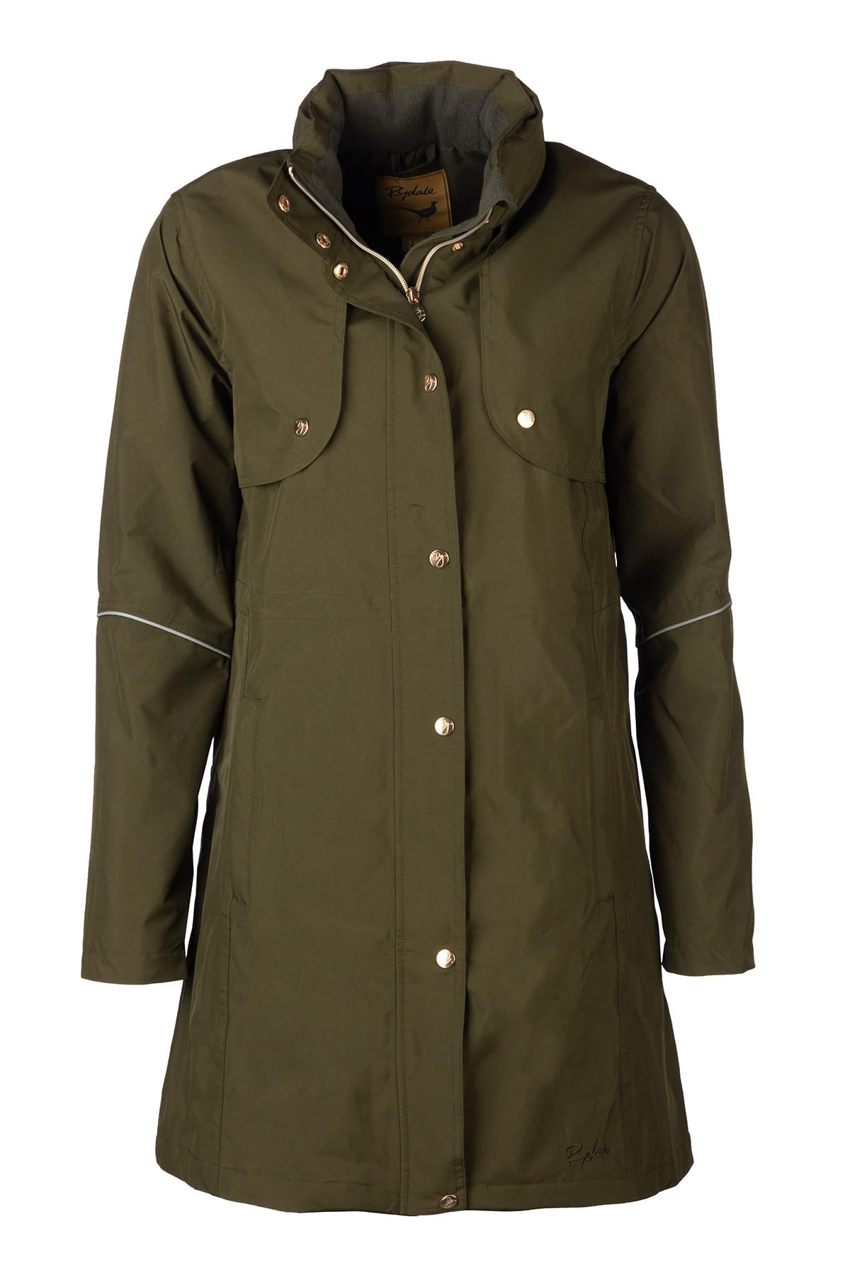 Rydale Women's Dark Olive 3/4 Length Riding Coat Winter Stylish Equestrian Jackets (Uk, Numeric, 12, Regular, Regular, )