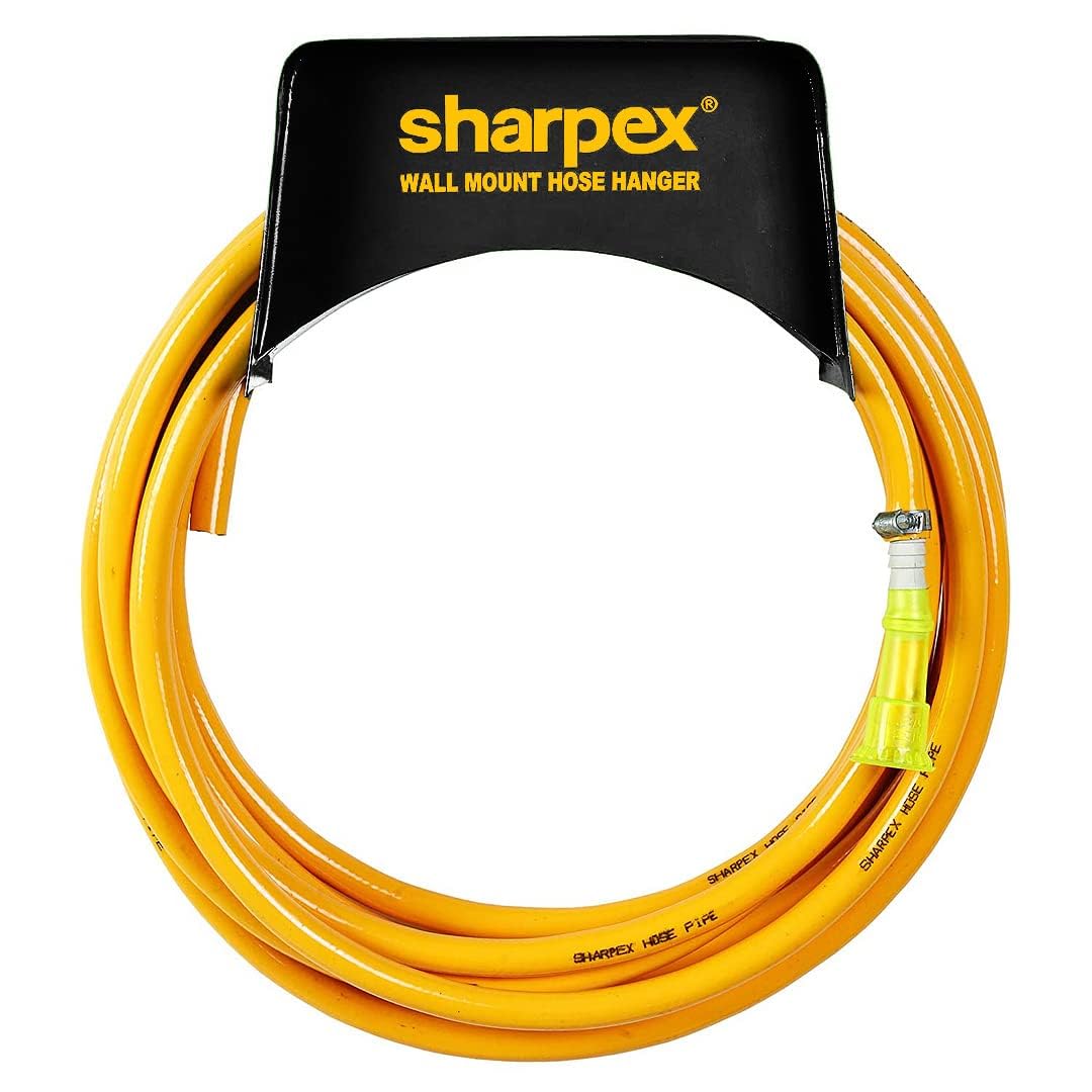 Sharpex Combo Of Hose Hanger And Hose Pipe For Garden, Car Bike Washing, Indoor Outdoor use, Hotel and Backyard - Heavy Duty Green Hose Water Pipe 10 Meter 0.5 Inch with Black Wall Mount Hose Hanger (B0823QM8NX) Amazon Price History, Amazon Price Tracker