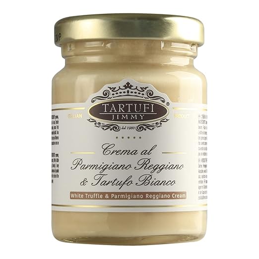 Tartufi Jimmy White Truffle & Parmigiano Reggiano DOP Cheese Cream | Smooth Texture, Nutritious, Multi-Purpose | Net Wt 3.1 oz / 90 gr