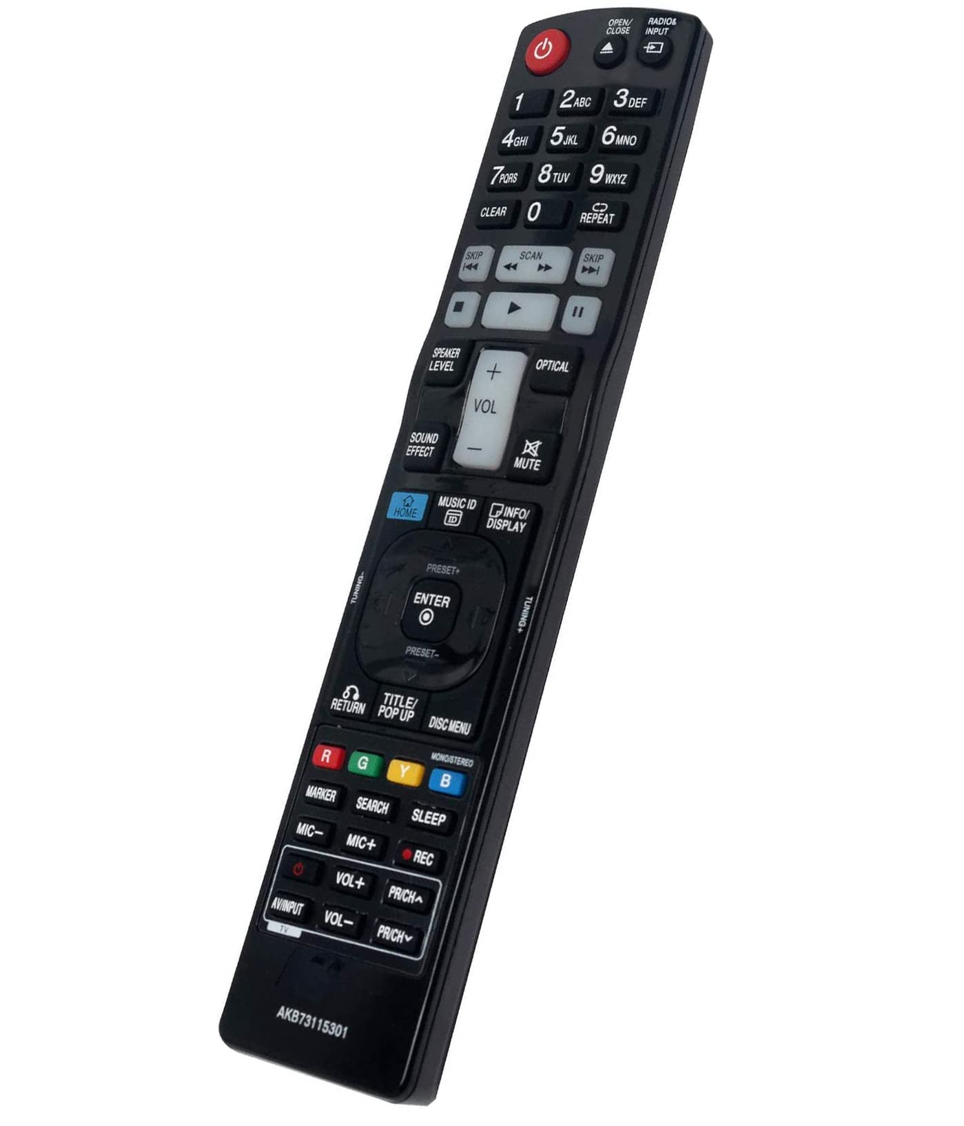 Nuovo AKB73115301 Telecomando di ricambio - VINABTY Blu-Ray Telecomando per LG Blu-Ray HR536D HR537D HR558D HR559D hr536d hr537d hr558d hr559d hr698d hr699d Remote Controller