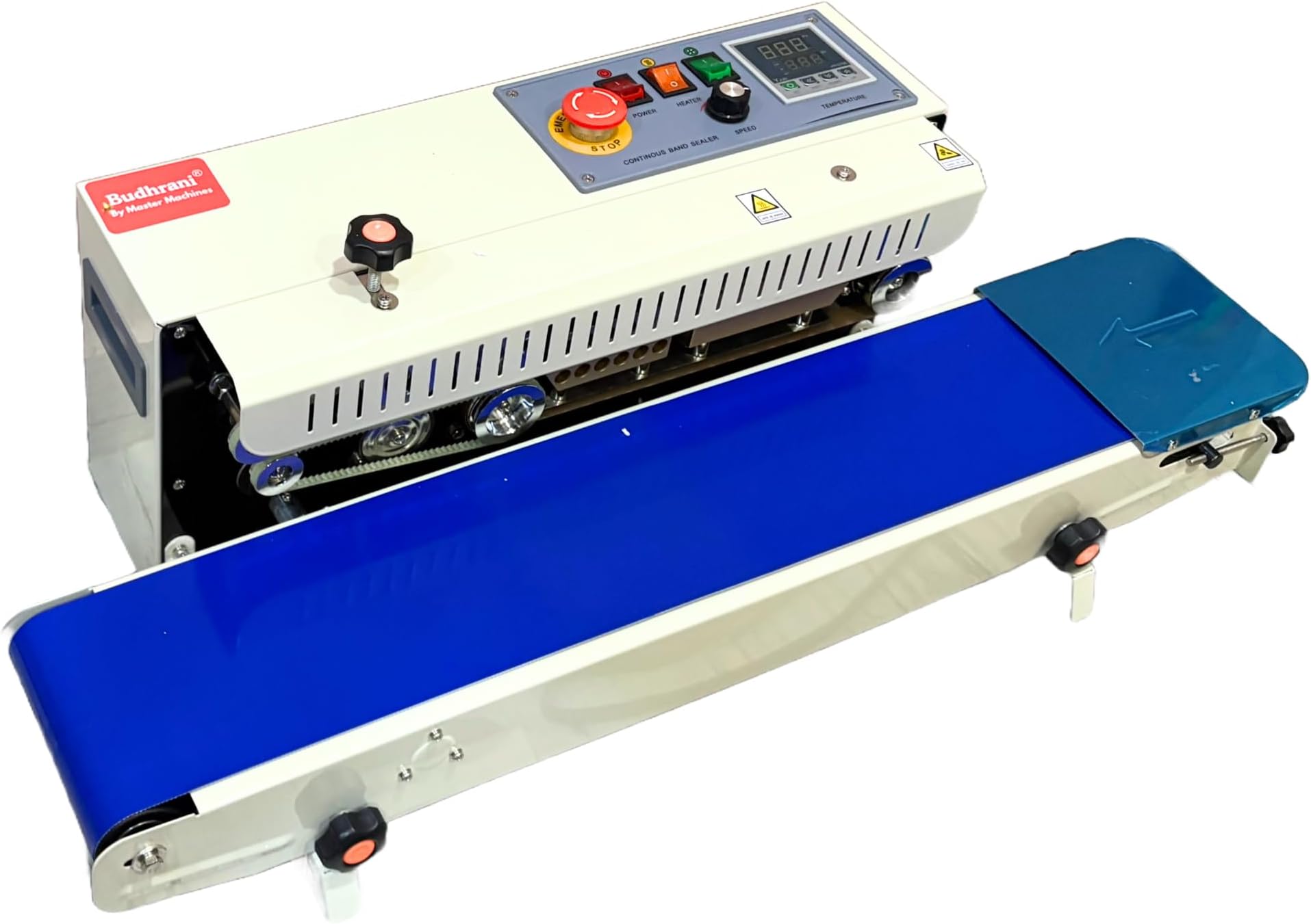 Budhrani® by MASTER MACHINES Heavy Duty Continuous Horizontal MS Band Sealer, Automatic Band Sealing Machine, Automatic Packaging Machine 1 Year Warranty Model No MM-01