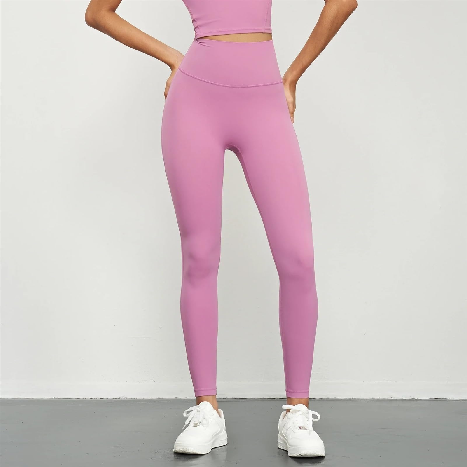 Pantaloni da Yoga da Donna con Tasca a Vita Alta Senza Cuciture, Leggings da Palestra antirotolamento, Leggings Scrunch Fitness, Collant, Abbigliamento da Yoga Leggings Yoga(Green,6/M)