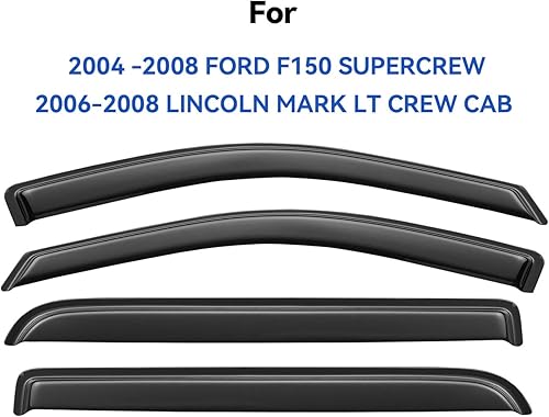 Miniatura 280 de Visores protectores de lluvia para ventana, deflectores de viento de canal exterior