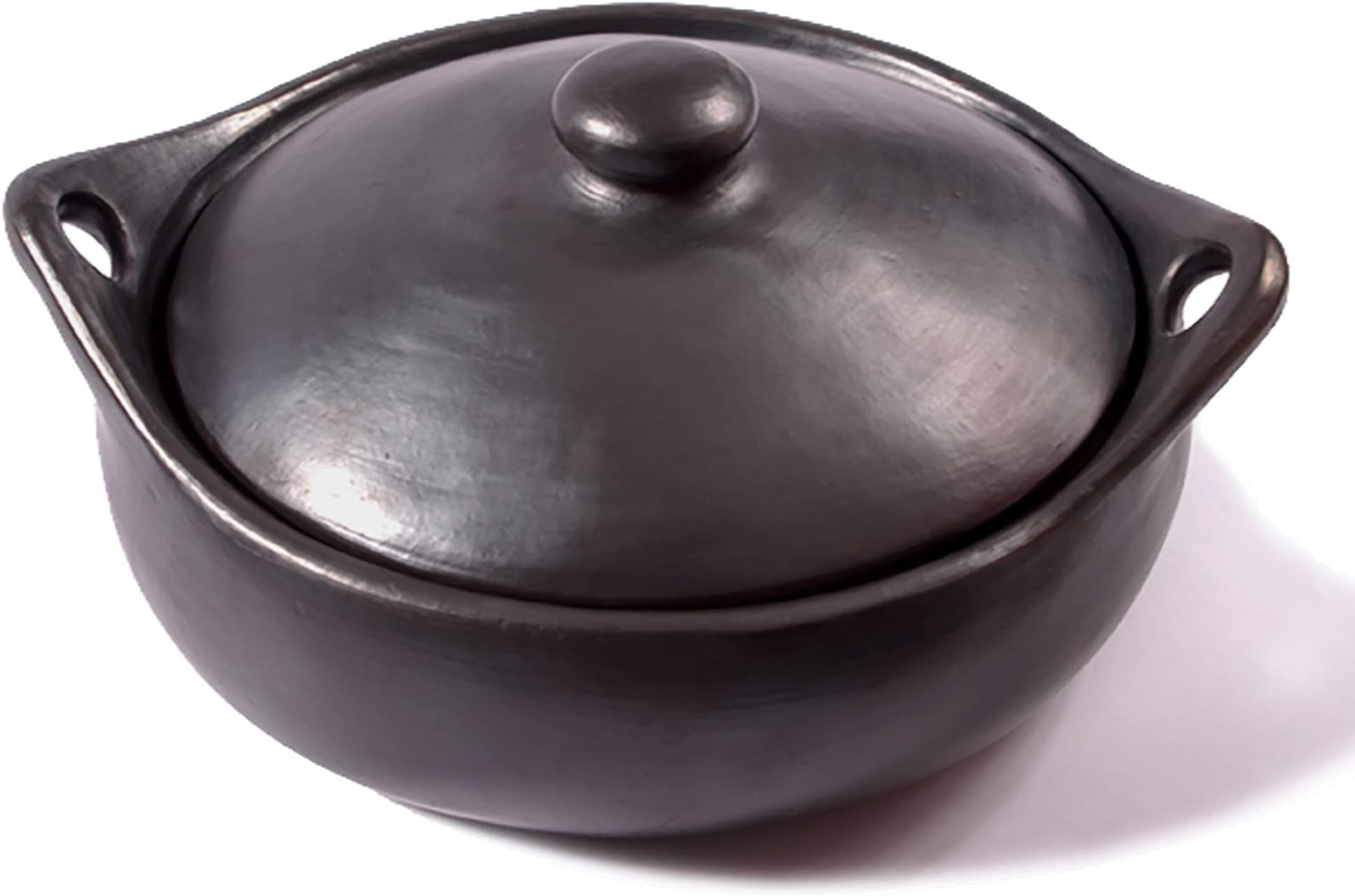 Ancient Cookware Oval Chamba Clay Casserole, Small, 2.5 Quarts