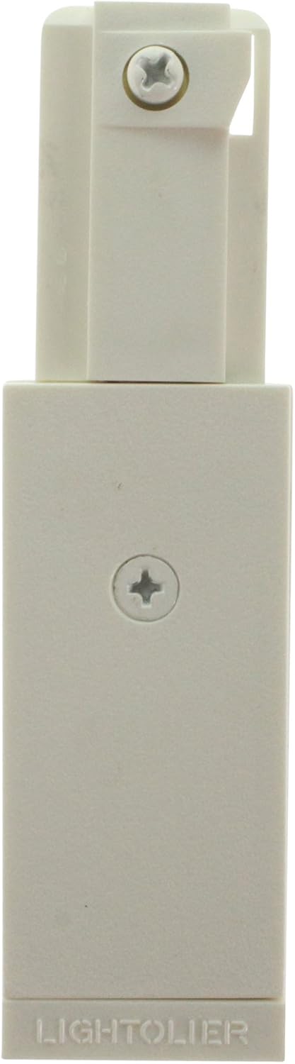 Lightolier 6048WH Lytespan Track Lighting Basic Live-End Power Feed ...