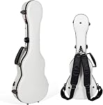 Crossrock Deluxe Fiberglass Tenor Ukulele Case with TSA Lock, Red (CRF2020TURD)