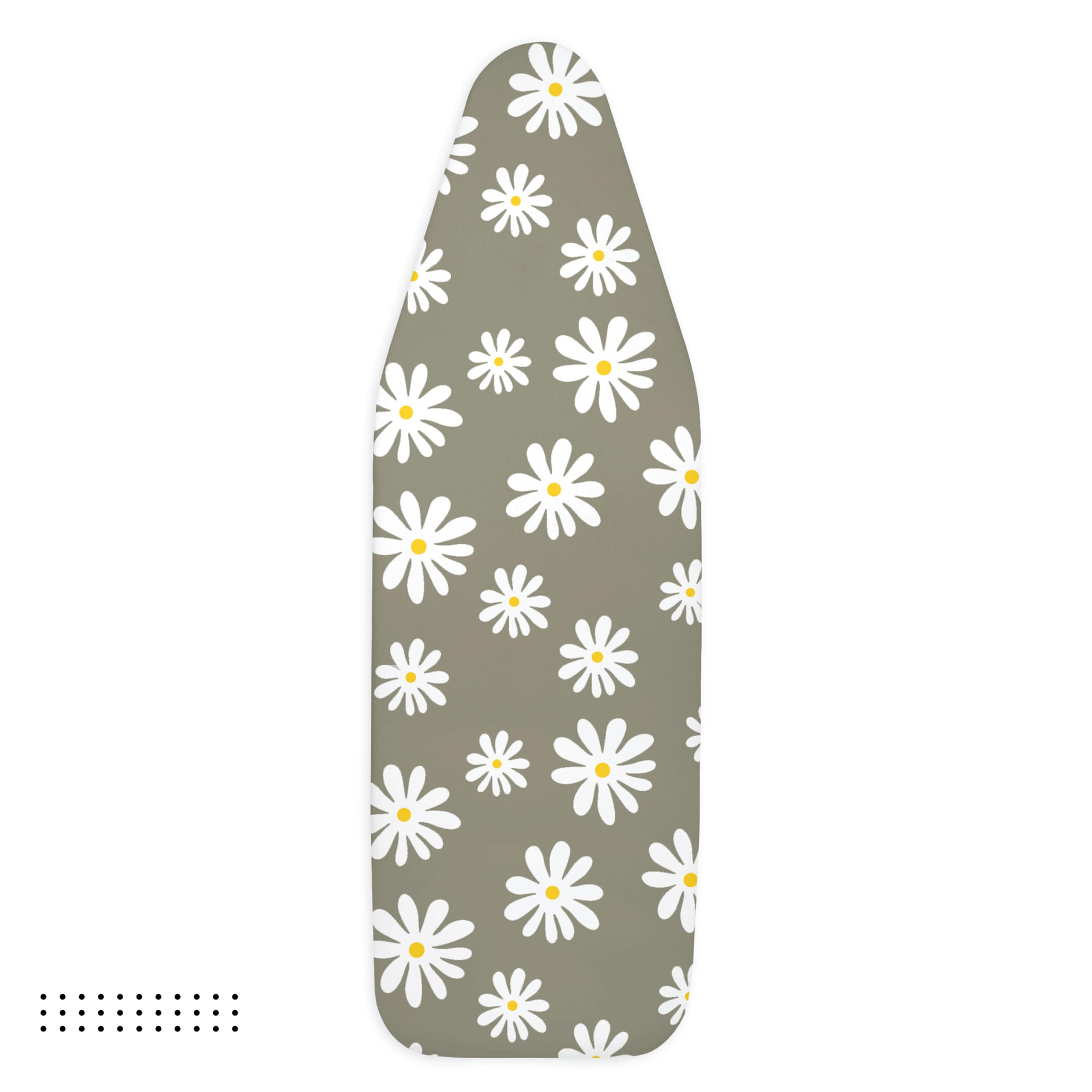 Encasa XO Ironing Board Cover, Heat Reflective, Scorch Resistant Daisy Grey 4