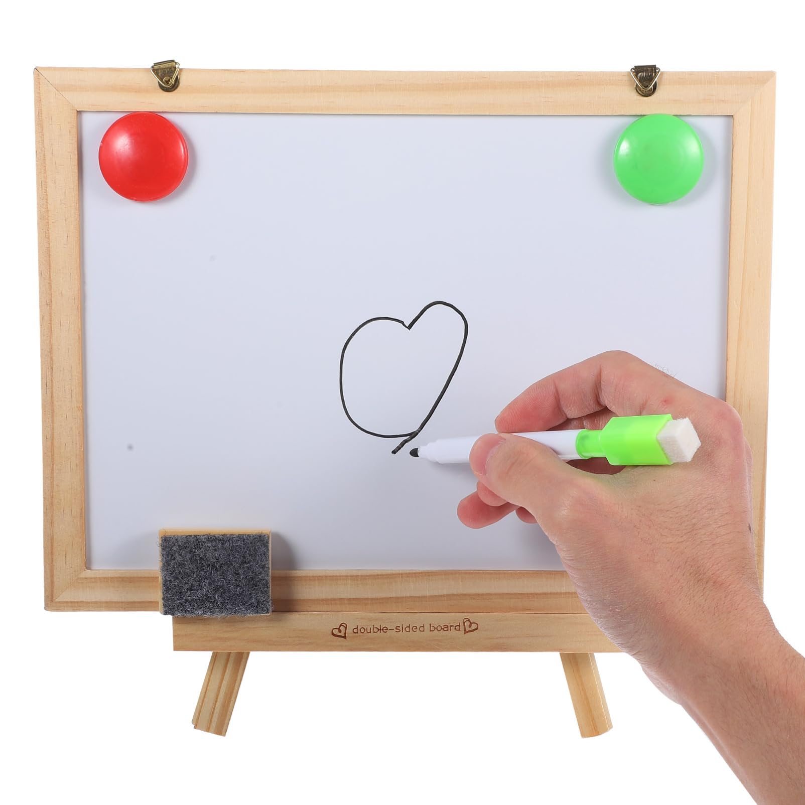 Doppelseitiges Magnetisches Whiteboard Abwischbare Schülerantworttafel Leichtes Multifunktionales Kinderkreidetafel Satz für Kinderzimmer und Schreibtisch