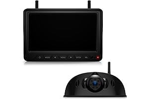 Fookoo RV Backup Camera System - 1080P HD Monitor Cam for HD...