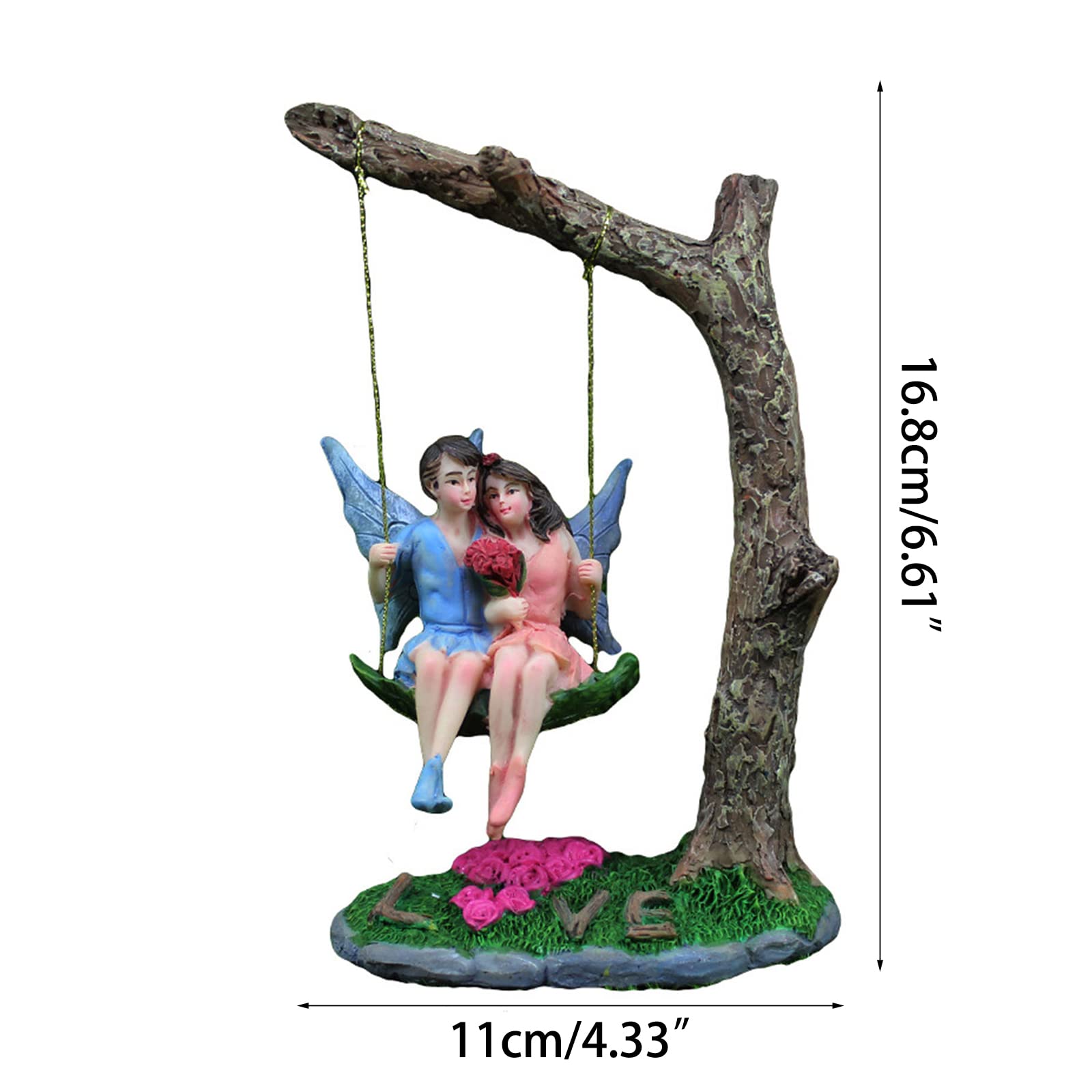 SOLUSTRE Figurine De Fée En Résine - Chic - Décoration De