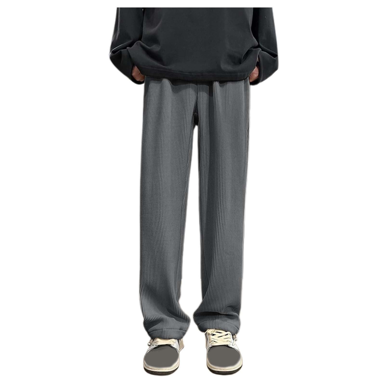 Jogging cargo homme en coton extensible blanc décontracté