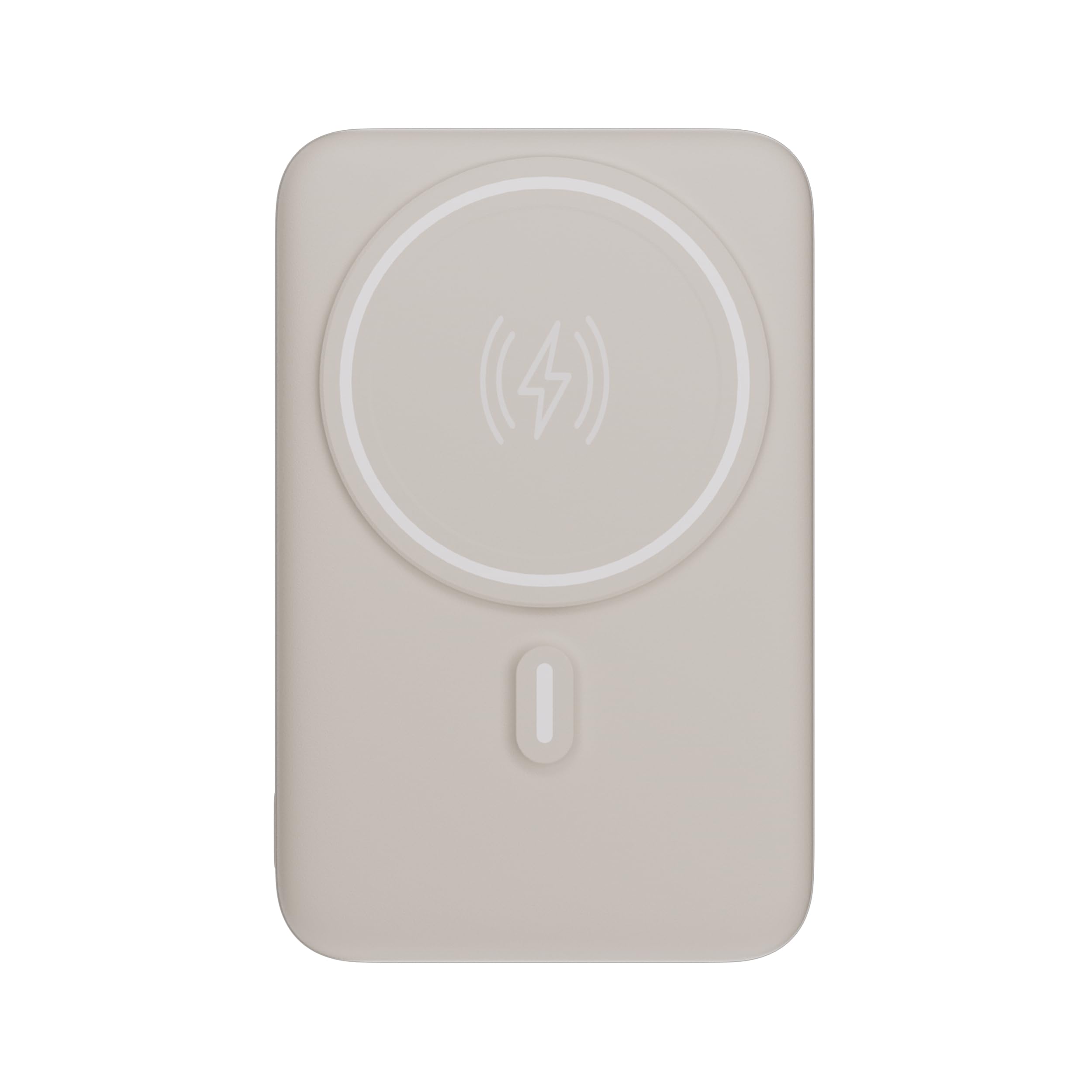 Geonav Power Bank, Carregador Portátil Universal por Indução 10.000mAh, Carregamento rápido*, Suporte Dobrável, Compatível com MagSafe® PB10MAGOW Off White