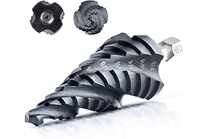 toolant Four Spiral Flute Cobalt Step Drill Bit(Pro) for Metalworking